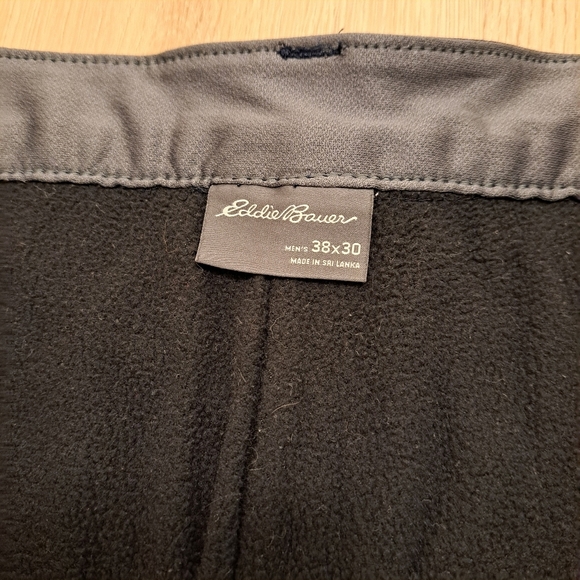 Eddie Bauer Navy Blue Fleece Lined Utility Outdoor Tech Straight Leg Pants 38×30 - Picture 6 of 11
